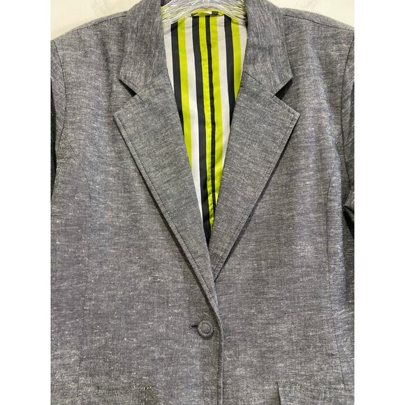 Jack Murphy Irish Clothing Linen Blend Blazer Jacket Women's Size 12 Work Outfit - Picture 3 of 10